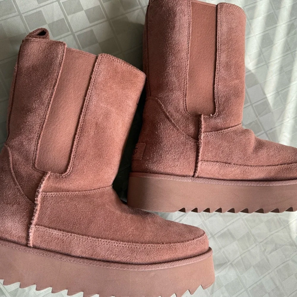 UGG Women's Suede‎ Winter Boots - Chestnut
